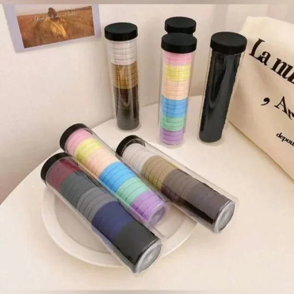 💕5/$18 20 Bright Colored Hairties - Picture 4 of 4